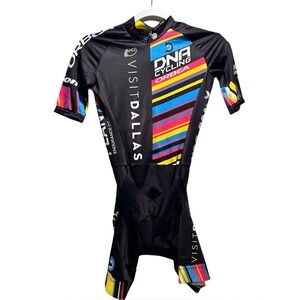 DNA Pro Women's Cycling Suit, Sponsored Racing Training Short Sleeve Skinsuit